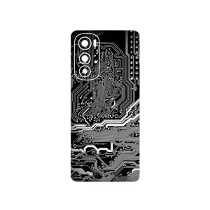MAHOOT Black_Printed_Circuit_Board Cover Sticker for Motorola Edge 30