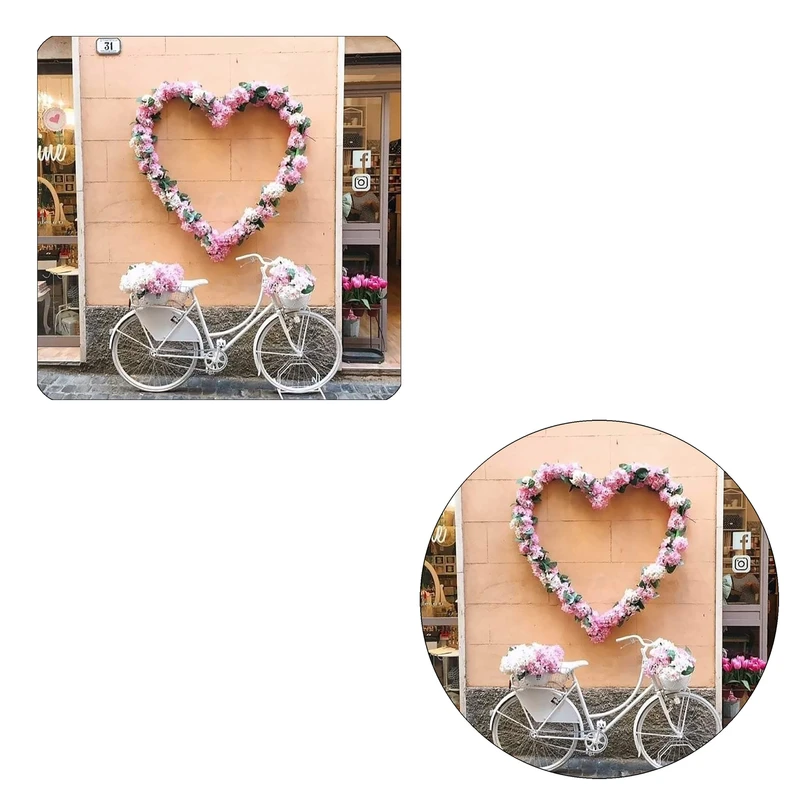 مگنت طرح دوچرخه و قلب کد M1 به همراه زیر لیوانی