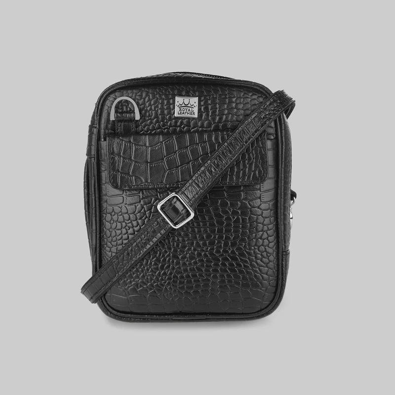 کیف دوشی مردانه رویال چرم کد W69.1
