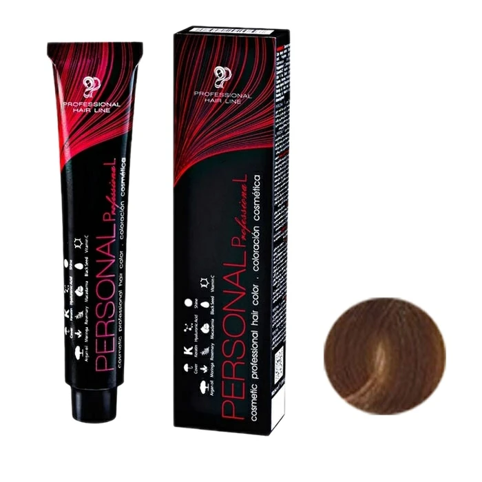 رنگ مو پرسونال پی ال شماره 7.5 حجم 100 میلی‌لیتر رنگ بلوند طلایی متوسط