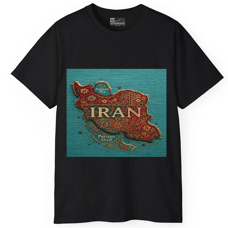 تی‌شرت آستین کوتاه یقه گرد مردانه پاد آفرین مدل t321