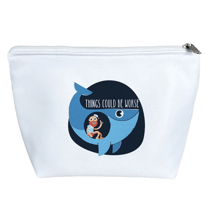 کیف لوازم آرایش دخترانه خندالو مدل Things Could Be Worse کد H1745