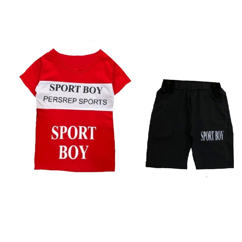 ست تی شرت و شلوارک پسرانه مدل Sport-04
