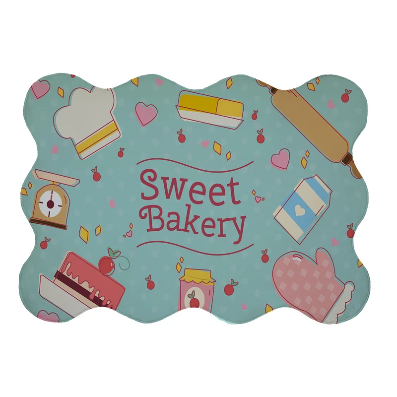 پادری مدل دالبر طرح SWeet BaKery کد 8527 سایز 80x110 سانتی متر 