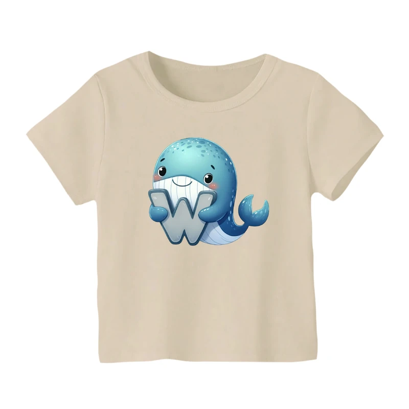 تی شرت آستین کوتاه بچگانه مدل نهنگ کد ۳