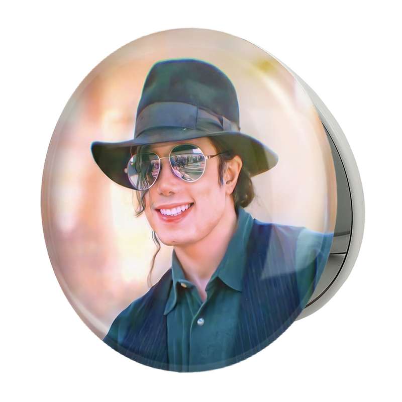 آینه جیبی خندالو طرح مایکل جکسون Michael Jackson مدل تاشو کد 19250
