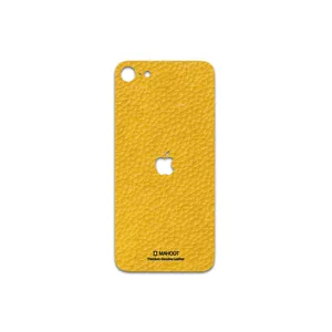 MAHOOT Mustard-Leather Cover Sticker for Apple iPhone SE 2020