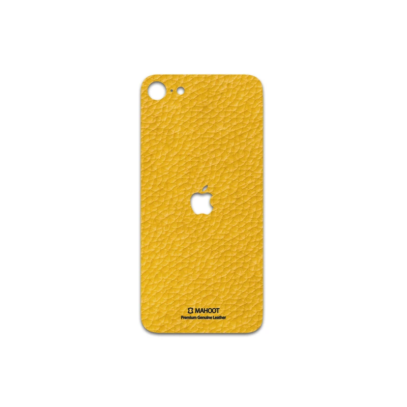 برچسب پوششی ماهوت مدل Mustard-Leather مناسب برای گوشی موبایل اپل iPhone SE 2020