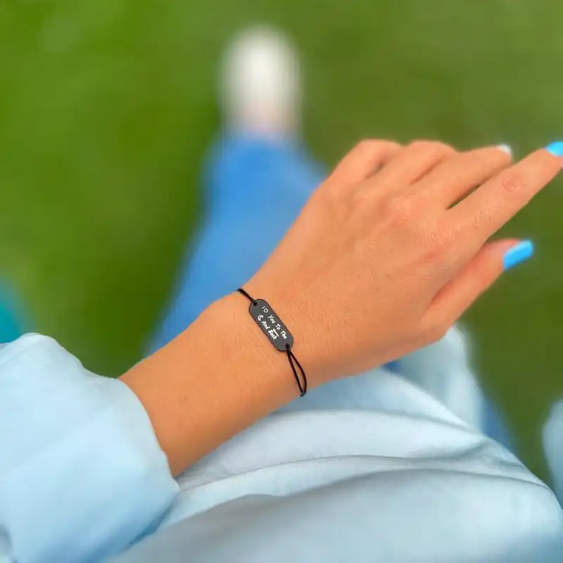 دستبند مدل دوستی طرح دوستت دارم مجموعه 2 عددی