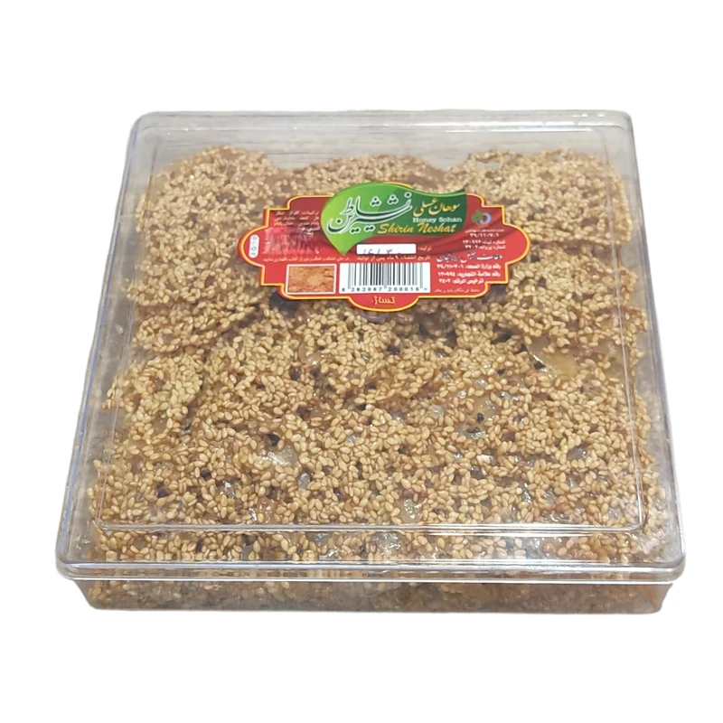 سوهان کنجدی عسلی شیرین نشاط - 250 گرم