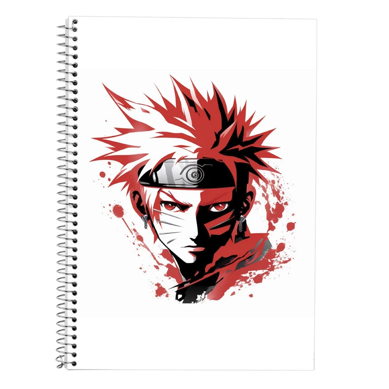 دفتر زبان 50 برگ مدوپد مدل دوخط طرح Naroto کد DF11069