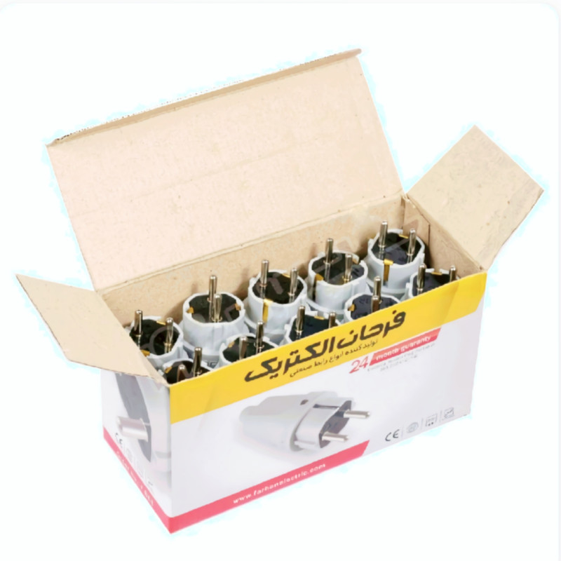 دوشاخه برق فرحان الکتریک مدل صنعتی