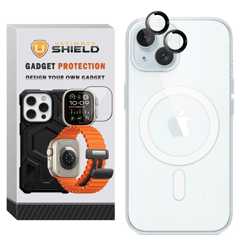 کاور آلتیمیت شیلد مدل Magsafe CLR Ring مناسب برای گوشی موبایل اپل iPhone 13 به همراه محافظ لنز دوربین