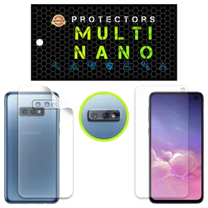 Multi nano X-SFB Model Anti Reflex Screen Protector Suitable For Samsung Galaxy S10e Mobile Phone Along With The Back Protector And Camera Lens Protector