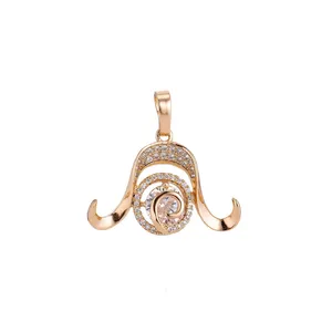 آویز گردنبند طلا 18 عیار زنانه قیراط طرح گیسو کد GH2598