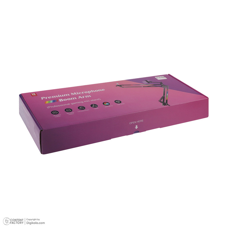 پایه میکروفن تانوکی مدل ZJ-35-RGB
