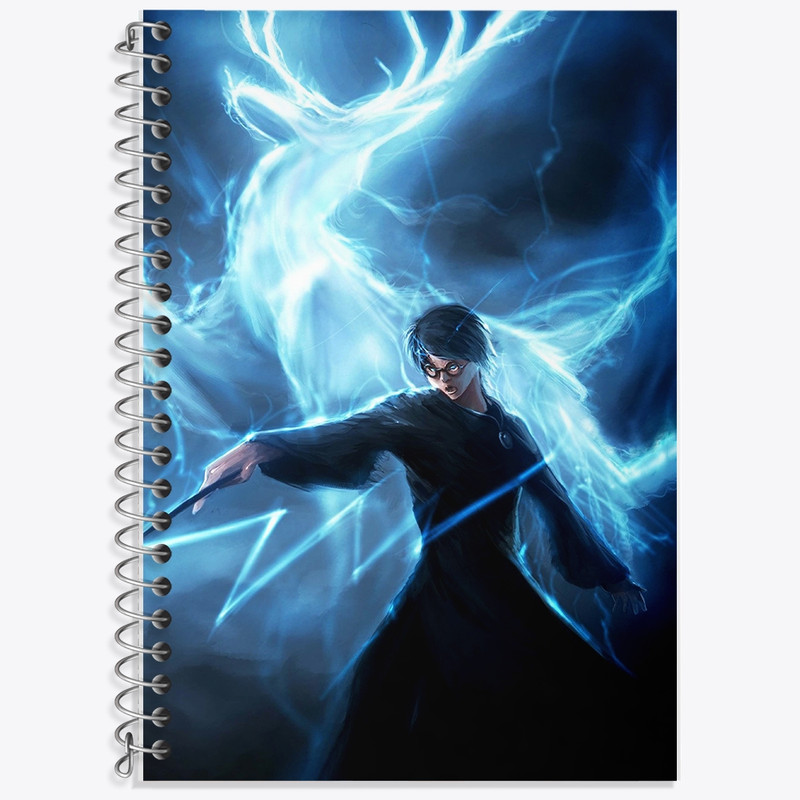 دفتر زبان 50 برگ خندالو مدل سه خط طرح هری پاتر (Harry Potter) کد F2487