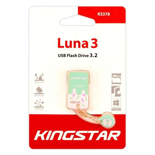 فلش مموری کینگ استار مدل KS378 LUNA 3 ظرفیت 64 گیگابایت