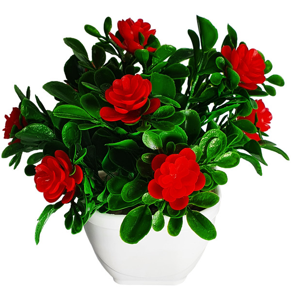 گلدان به همراه گل مصنوعی مدل Z16