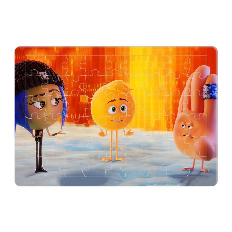 پازل 54 تکه هومرو مدل PL561 طرح انیمیشن فیلم شکلک emoji