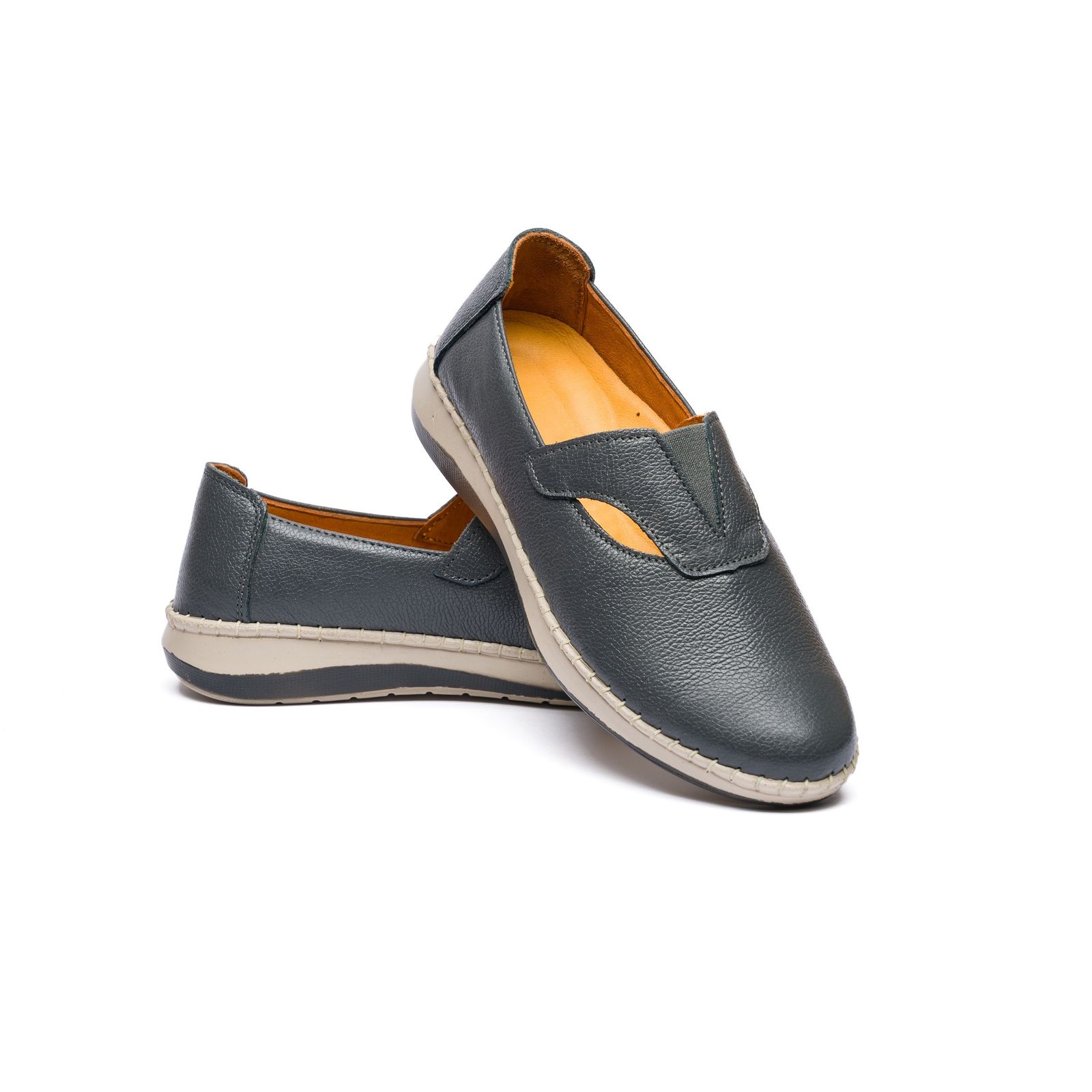 کفش طبی زنانه مدل ترکان تمام چرم -  - 5