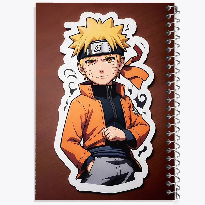 دفتر نقاشی 50 برگ خندالو طرح انیمه ناروتو (Naruto) کد N1876