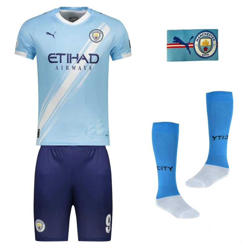 ست 4 تکه لباس ورزشی پسرانه مدل منچسترسیتی طرح هالند 2026f