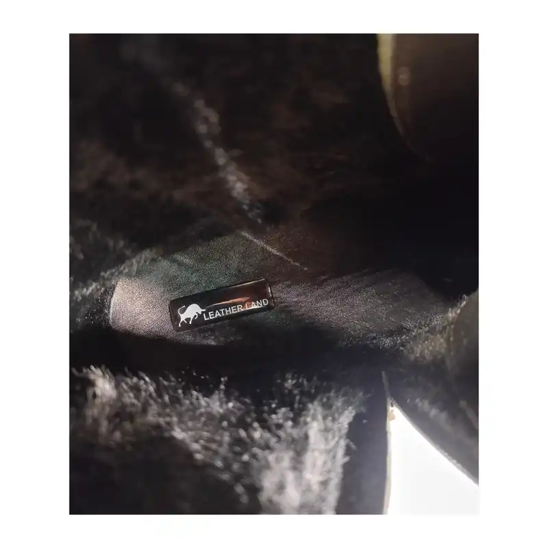 نیم بوت زنانه سرزمین چرم مدل 145335 رنگ سبز