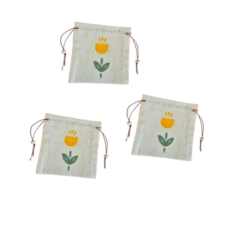 کیسه هدیه مدل نقاشی لاله 03 بسته 3 عددی