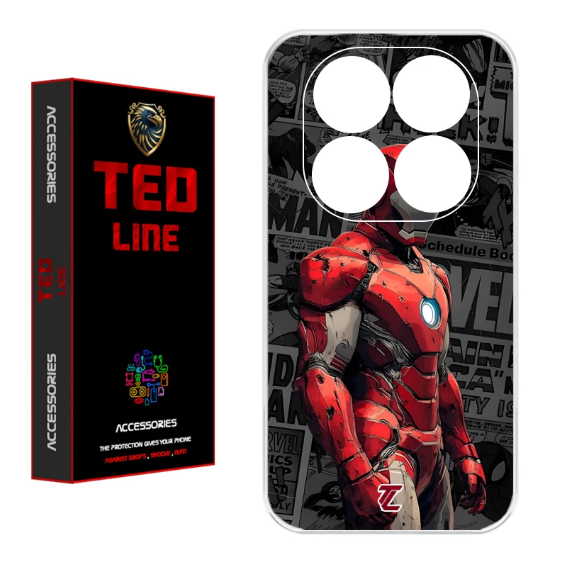کاور تدلاین طرح آیرون من کد 1161 مناسب برای گوشی موبایل شیائومی Redmi Note 14 Pro Plus 5G