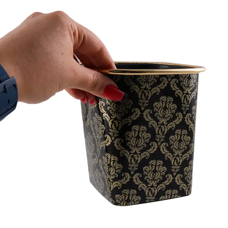 سطل زباله طرح گلد