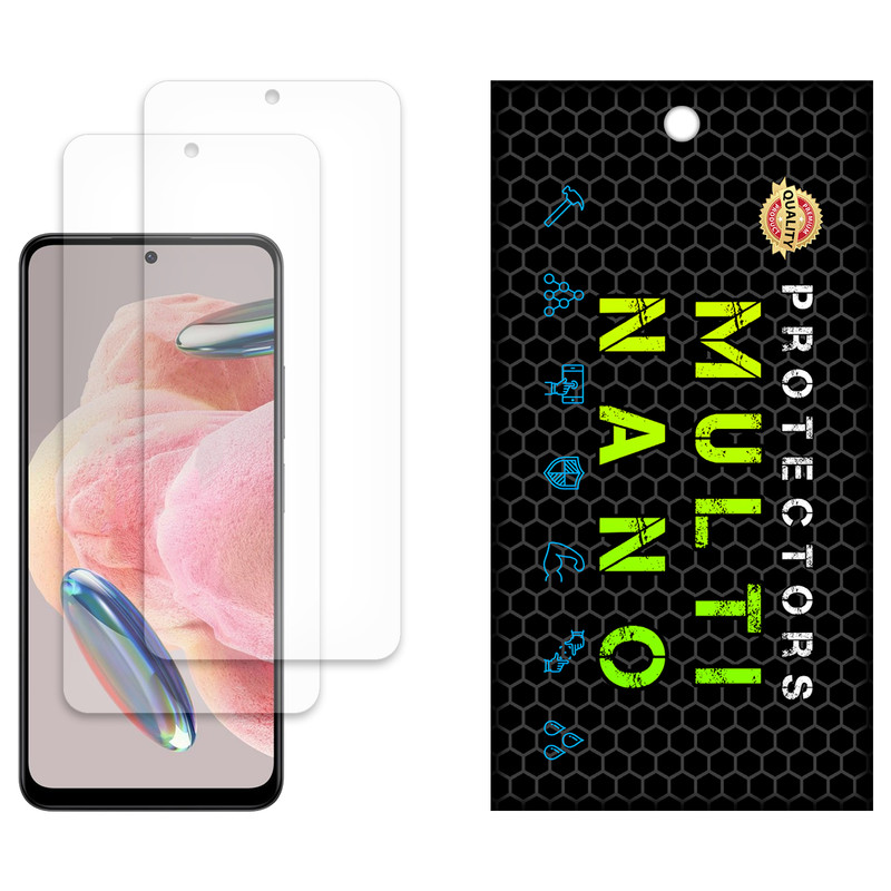محافظ صفحه نمایش مات مولتی نانو مدل X-S2M مناسب برای گوشی موبایل شیائومی Redmi Note 12 4G بسته دو عددی