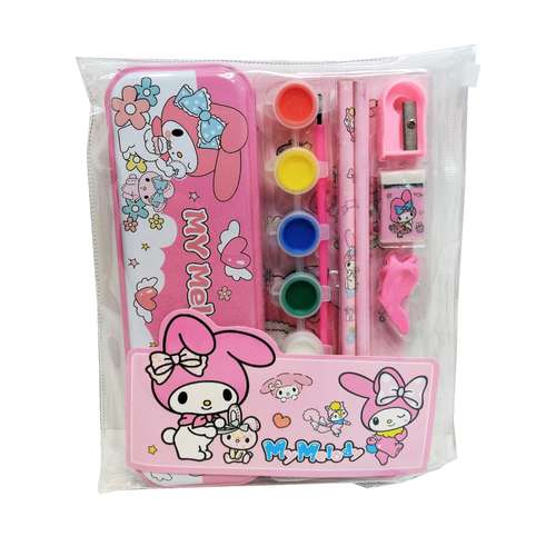 ست لوازم التحریر مدل 9926 طرح ملودي مجمعه 8 عددی