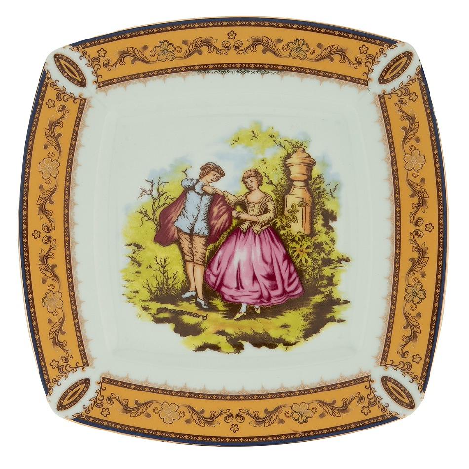 بشقاب شرکت صنایع چینی تقدیس  مدل کنتسی 25 بسته 6 عددی