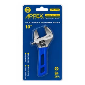 آچار فرانسه دسته کوتاه اپکس مدل APX-9136 سایز 10 اینچ