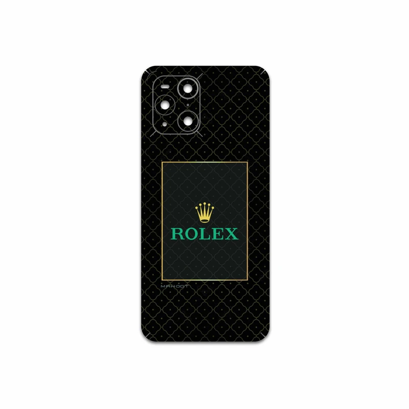 برچسب پوششی ماهوت مدل Rolex-Logo مناسب برای گوشی موبایل اپو Find X3 Pro