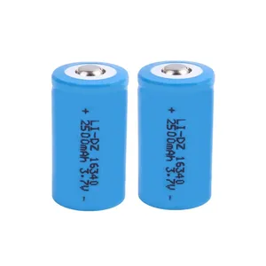 باتری لیتیوم یون قابل شارژ مدل 16340 کد LI-DZ ظرفیت 2500 میلی آمپر ساعت بسته 2 عددی