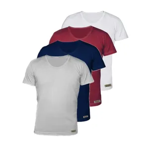 زیرپوش آستین دار مردانه تولیدی پاران مدل نخ پنبه خالص صادراتی مجموعه 4 عددی