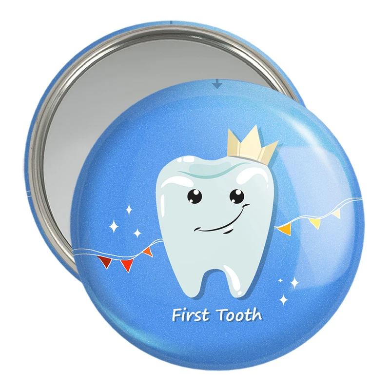 آینه جیبی خندالو مدل جشن دندونی پسرونه  کد 10945