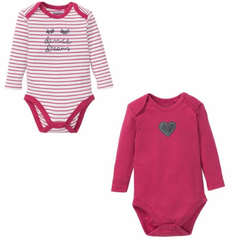 بادی آستین بلند نوزادی لوپیلو مدل Jan مجموعه دو عددی