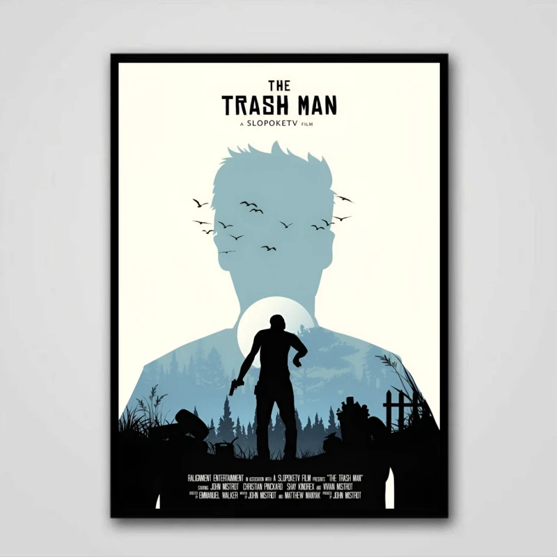 تابلو مدل The trash man