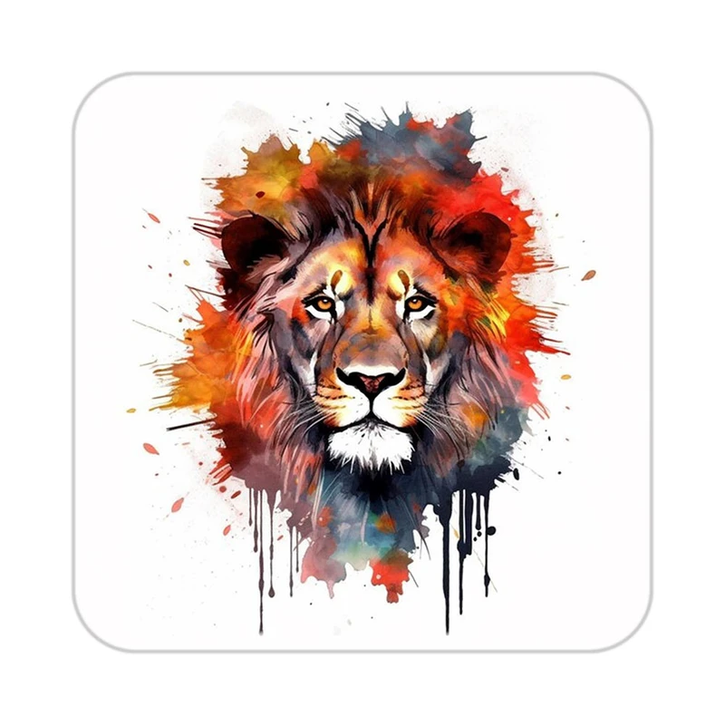 زیر لیوانی کاکتی طرح شیر مدل mp23239