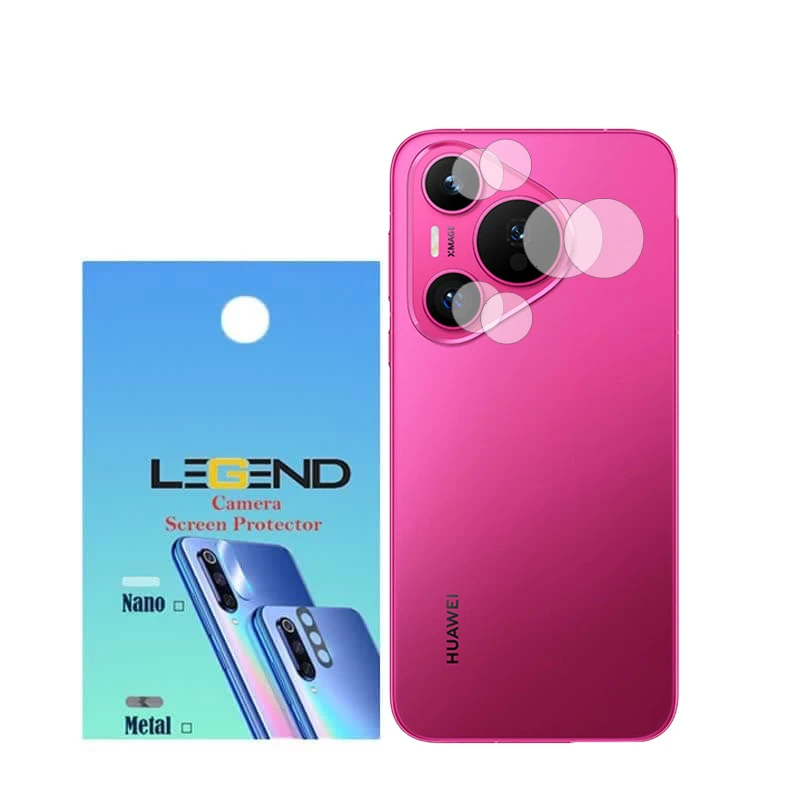 محافظ لنز دوربین لجند مدل نانوگلس مناسب برای گوشی موبایل هوآوی Pura 70 بسته 2 عددی