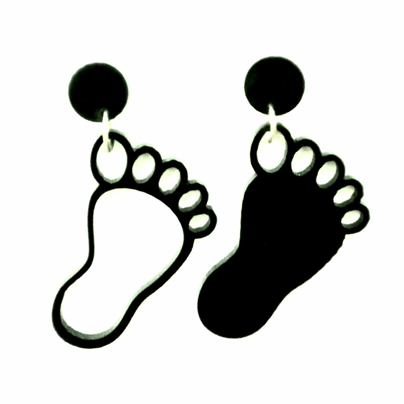 گوشواره زنانه مدل پا و چراغ جادو کد E.PA.CHR مجموعه 2 عددی