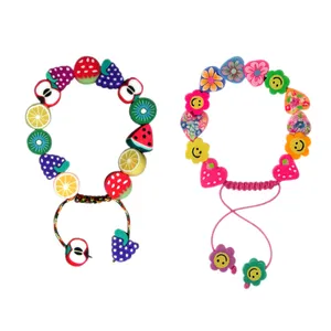 دستبند دخترانه مدل Fruit-Flower بسته 2 عددی