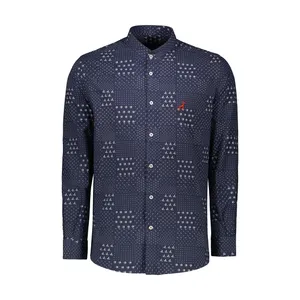 پیراهن آستین بلند مردانه آیبکس مدل 1030رنگ سرمه ای