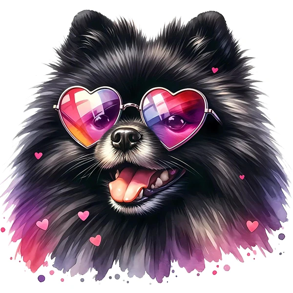 استیکر پارچه و لباس پاد آفرین طرح سگ بامزه کد 4044