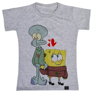 تی شرت آستین کوتاه دخترانه 27 مدل باب اسفنجی کد T65