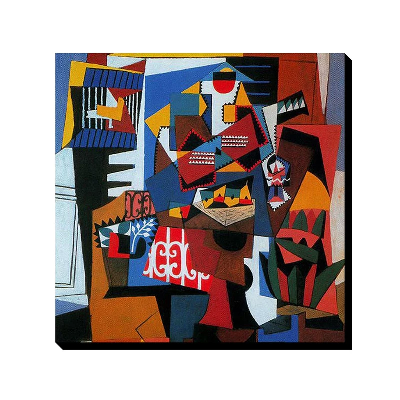 تابلو ترمه طراحان ایده مدل طرح قفس پرنده از پیکاسو کد art0323