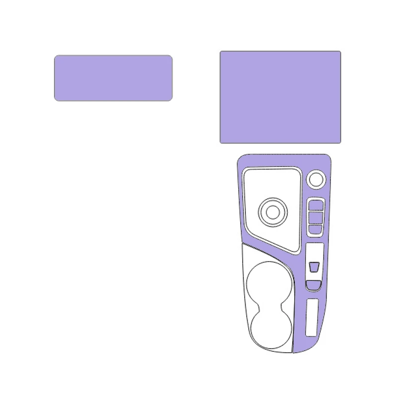 برچسب محافظ مانیتور و کنسول اس ان بلو مدل KMEJ7 مناسب برای کی ام سی EJ7  مجموعه 3 عددی